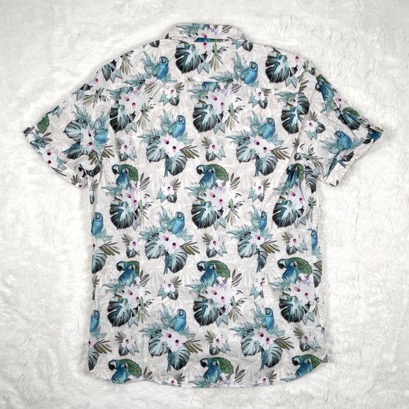 Ted Baker London Button Down Shirt Short Sleeve Size 3 - Picture 2 of 9